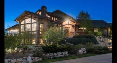 Pineview Timber Frame Mountain Home Night