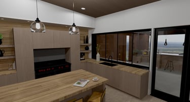 Vista Valley Contemporary Home Kitchen-4 Render