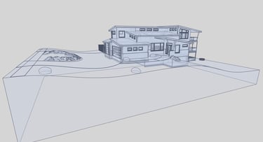 Castle Ridge Hillside Contemporary Home Glass Plat