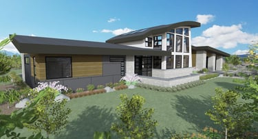 Harmony Contemporary Home Render Front