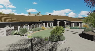 Falcon Ridge Ranch-Style Desert Region Home Render Front
