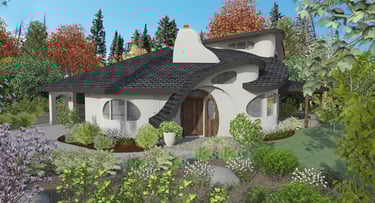 Greenwood Cottage Organic Home Render Front