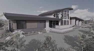 Harmony Contemporary Home Slate Render Front