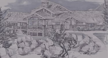 Pineview Timber Frame Mountain Home Render