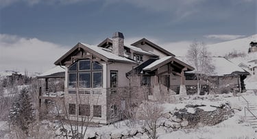 Pineview Timber Frame Mountain Home Winter