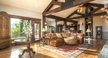 Elkhorn Timber Frame Mountain Home Living-2
