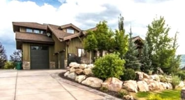 Elkhorn Timber Frame Mountain Home Side