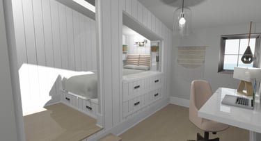 Castle Ridge Hillside Contemporary Home Built-In Render
