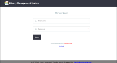 online-library-management-system-members-login-page
