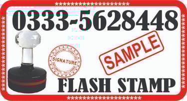 Rubber Stamp Maker in G9, Rubber Stamp maker in Islamabad, Rubber stamp maker in Rawalpindi