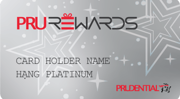 Thẻ hội viên PRU-Rewards hạng Platinum cho phí bảo hiểm từ 150-350 triệu đồng