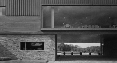 Facade Blessings Clubhouse Fayetteville Arkansas Hospitality, Parks, Recreation by Marlon Blackwell