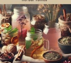 a variety of herbs and spices in jars