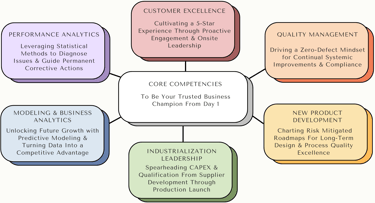 IKKA Solutions Core Competencies: Quality, NPD, Industrialization, BI, Analytics, Customer Care
