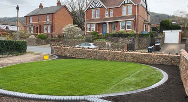 landscaping work carried out in malvern lakes building and plastering services