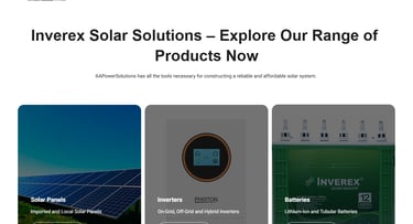 aa power solutions product page