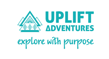 Uplift Adventures Logo, explore with purpose 