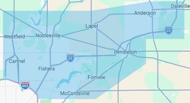 a map of serviceable area