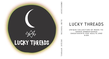lucky threads advert -custom embroidery