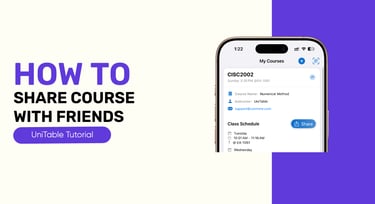 How to Share Course Information with Friends