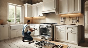 TSSA certified technician doing appliance installation