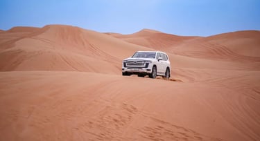 Affordable standard Dubai desert safari including 4x4 dune bashing and shared pickup
