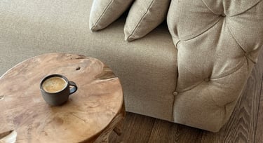 Idyllic clean sofs resembling complete comfort