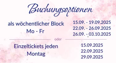 Balance am Morgen - Buchungsoptionen