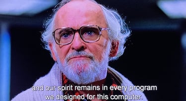 Tron - Walter Gibbs gets Religious