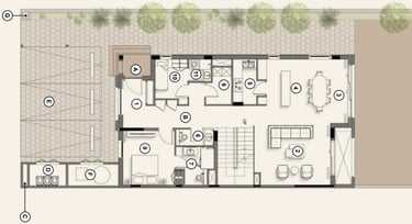 Villa interiors in Nawayef Village Al Hudayriyat