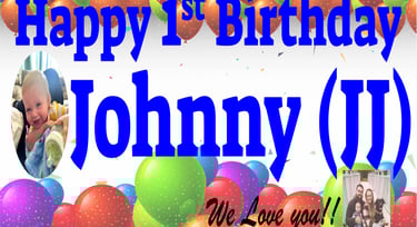 paper birthday banner