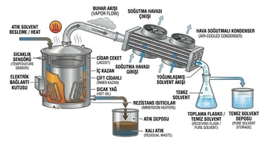 Solvent Geri Kazanım Prosesi