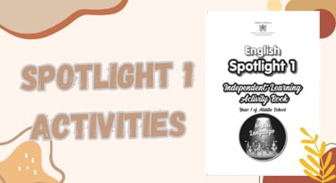 Download English spotlight 1 independent learning activities book Morocco