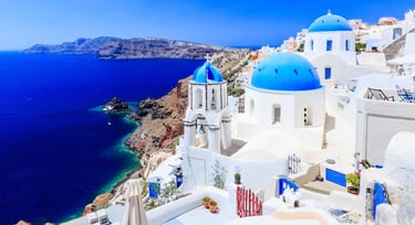 Vista de Santorini, página Europa.