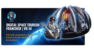 Digital space tourism franchise VR AI