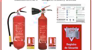 Vente d'extincteurs, boutique sécutité incendie