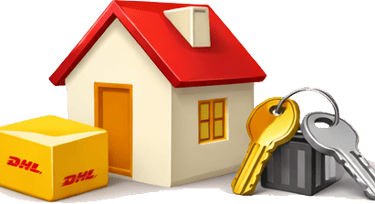 Entrega alternativa de paquete DHL a vecino o conserje cuando el destinatario no está en casa