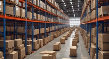 Workers packing boxes on a clean, modern fulfillment line