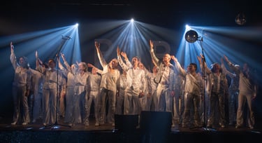 Spectacle d'une chorale dansante