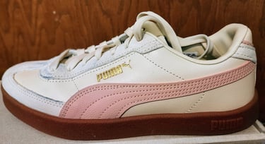 A side view of a Puma sneaker 