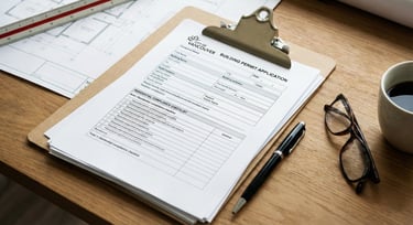 A Vancouver property being measured for an as-built survey before renovation