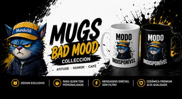 Canecas de Ceramica Premium Bad Mood Colleccion