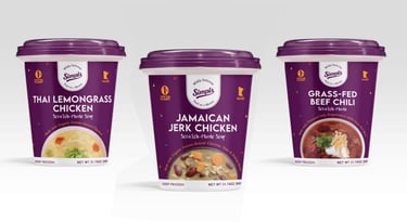 Scratch made meals food packaging design label