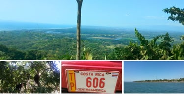 Mar e floresta densa com vida selvagem em passeios pela Costa Rica