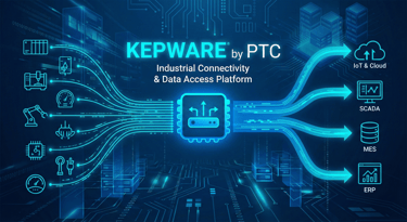 Kepware for industrial data transfer between OT & IT via  OPC