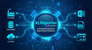 SmartSights' XLReporter is an automated industrial reporting and dashboarding solution that uses a f