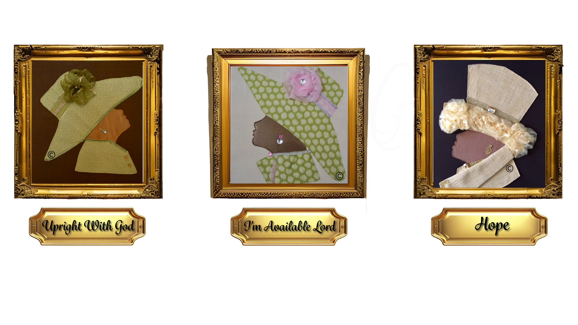 Trusting God, unique handcrafted faith-based artwork