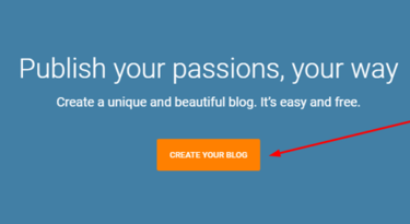 create your blog