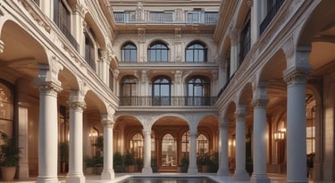 low angle view photography of a gray building