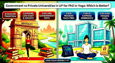 Government vs. Private Universities in UP for PhD in Yoga: Which is Better